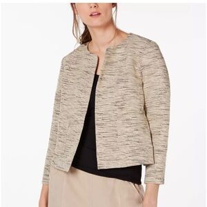 Eileen Fisher Cream Textured Jacket